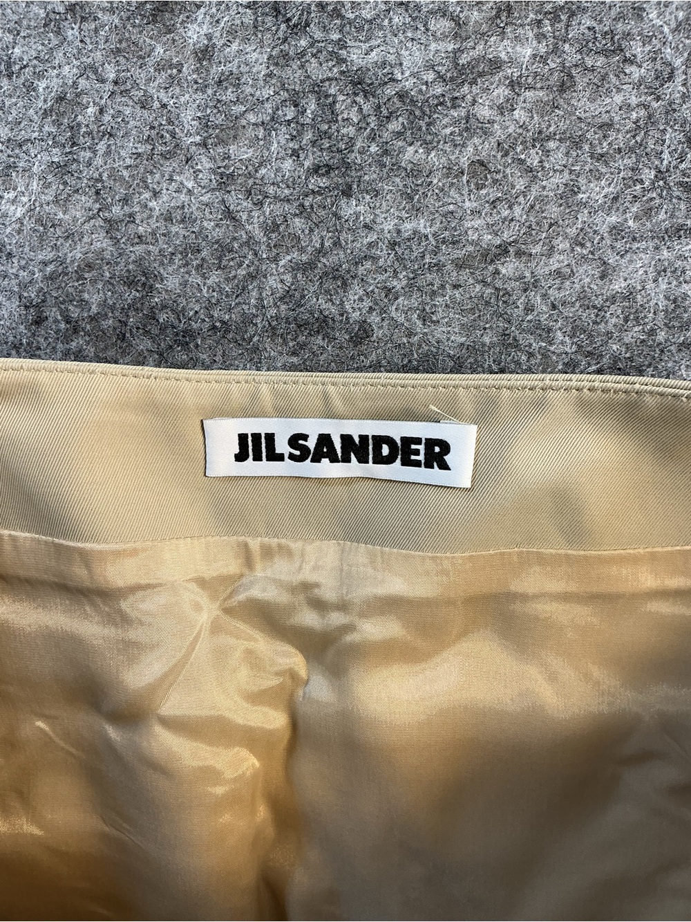Jil Sanders Cream Skirt Size 38 - Picture 3 of 7